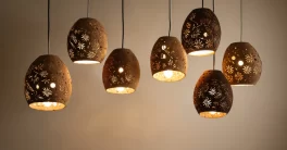 lampu hias dari batok
