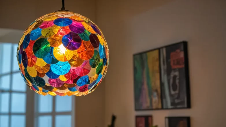 lampu hias dari cd